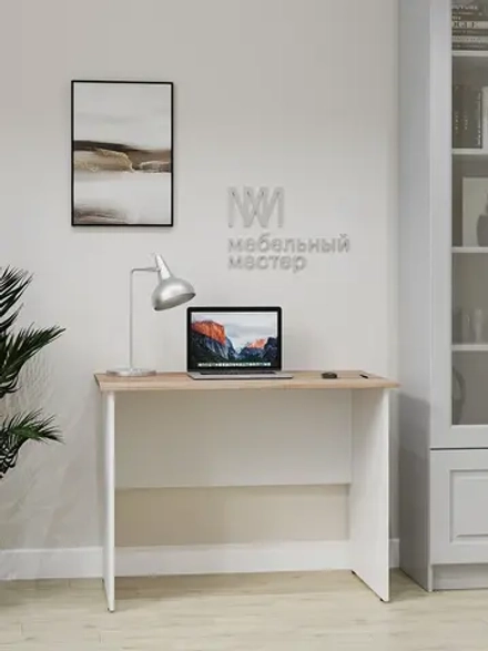 Стол письменный компьютерный SIMPLE 100*60 Белый Дуб Сонома