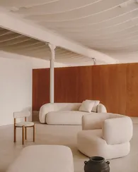 Martina Подушка из необработанной ткани букле 60 x 70 см