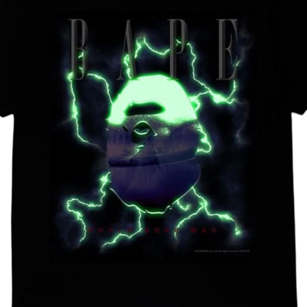 A Bathing Ape Lightning Tee черный