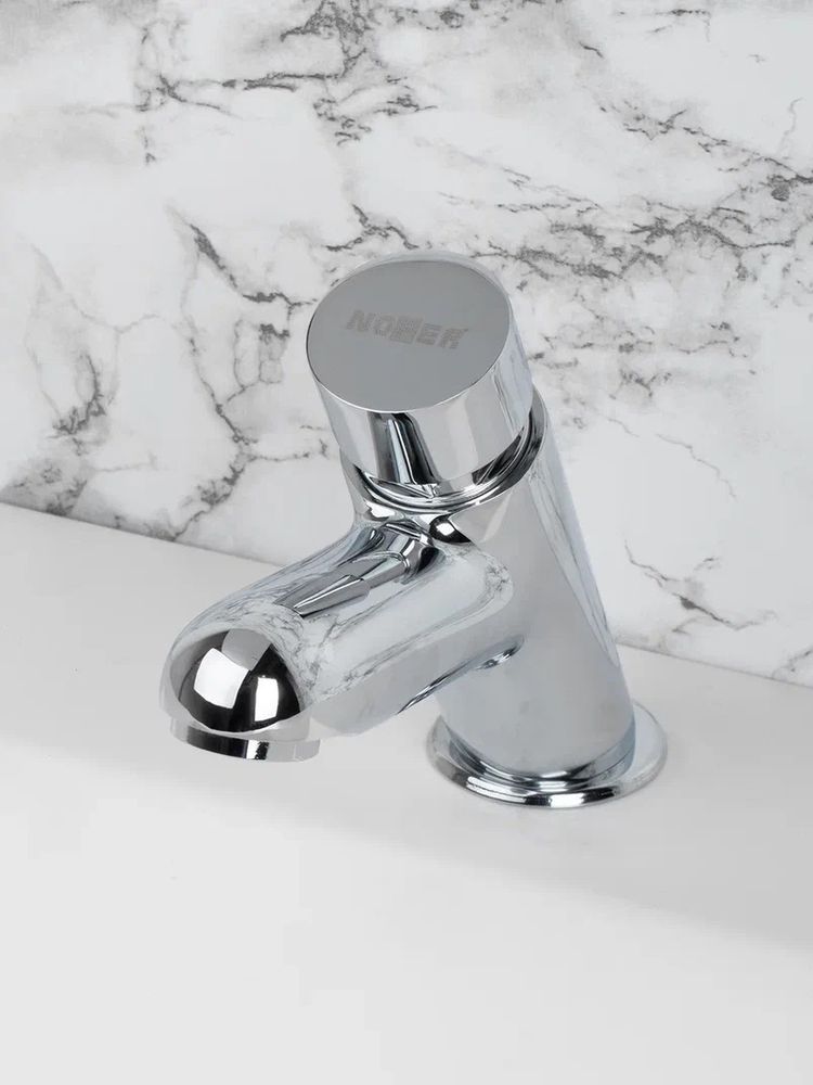 Кран с таймером для раковины или столешницы латунь ESSENTIALTEMP 07400.N глянцевый