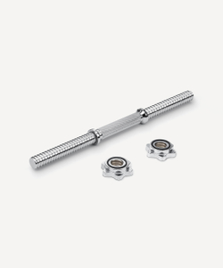 Гриф гантельный BB-107 d=25 мм, металлический, хромированный, 45 см