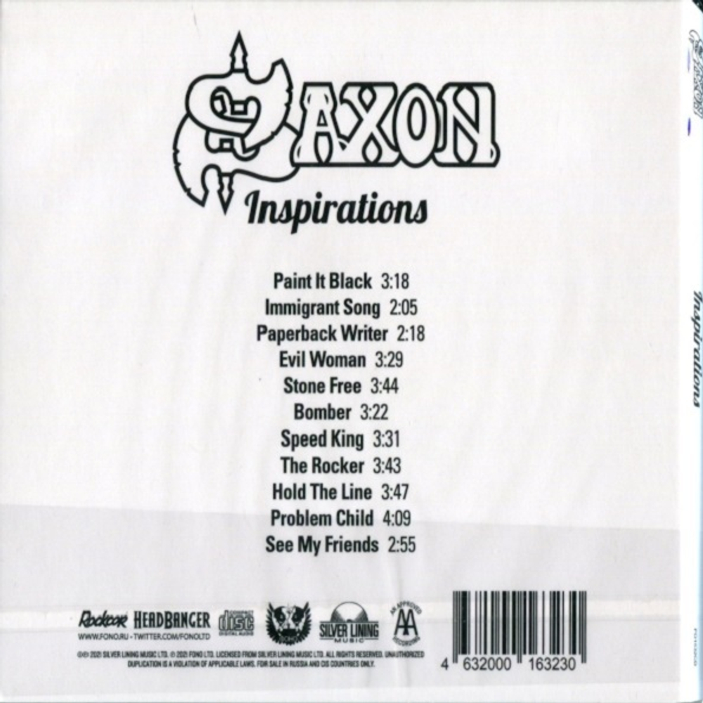 Saxon / Inspirations (Digipack Edition)(RU)(CD)