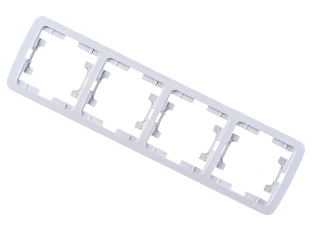 Рамка 2-я горизонтальная Makel Mimoza белая 22012