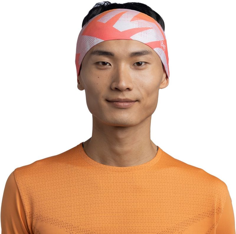 Широкая спортивная повязка на голову Buff Coolnet UV+ Wide Ahin Multi Фото 2
