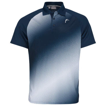 Теннисное поло Head Performance Polo Shirt M - dark blue/print perf m