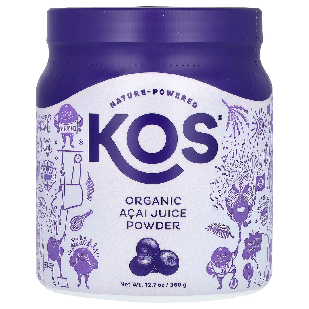 KOS, Органический порошок сока асаи, 360 г (12,7 унции)