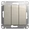 Выключатель 3-кл. СП Glossa 10А IP20 (сх. 3) 10AX механизм молочн. SE GSL000931