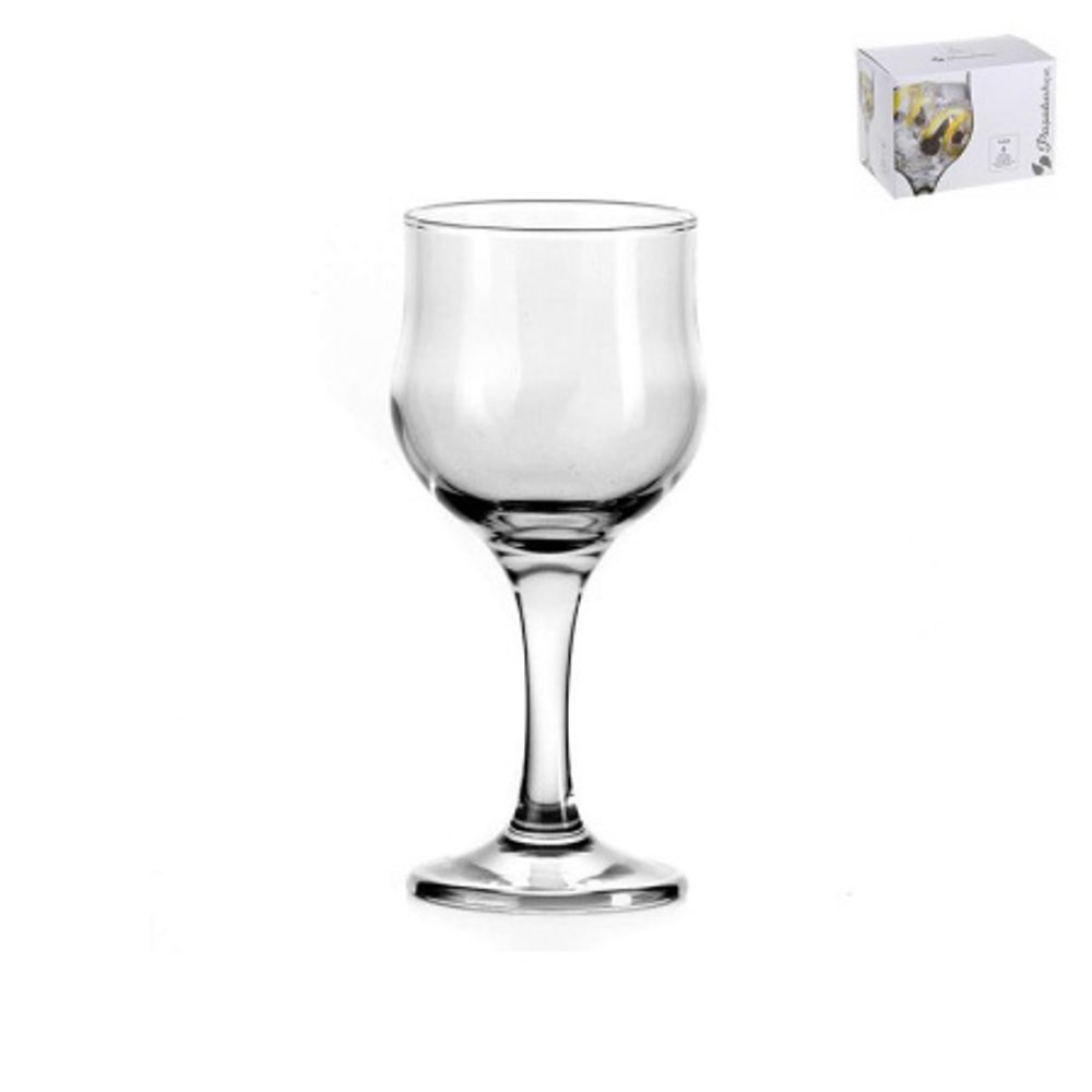 Бокалы для вина красного набор 6шт 240мл стекло ТЮЛИП