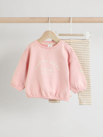 Свитшот и легинсы в комплекте для малышей Next AA6-493, Розовый, Песочный