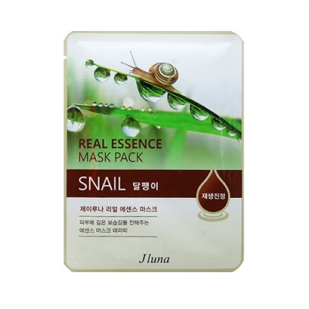 Маска тканевая с экстрактом улитки Juno Real Essence Mask Pack Snail