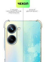 Чехол BROSCORP для realme 10 Pro (арт. RM-10P(5G)-HARD-TPU-TRANSPARENT)