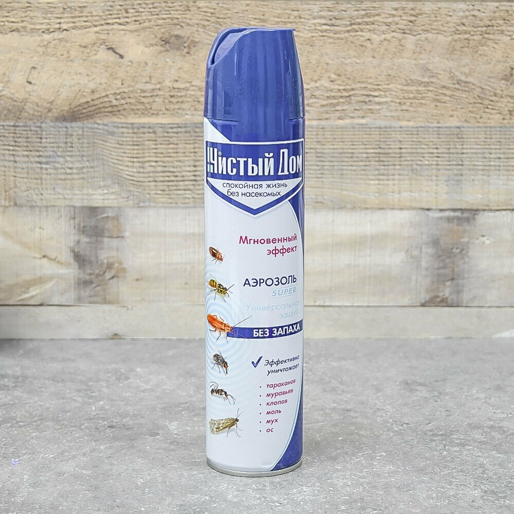 Дихлофос 600мл без трубочки, Чистый Дом