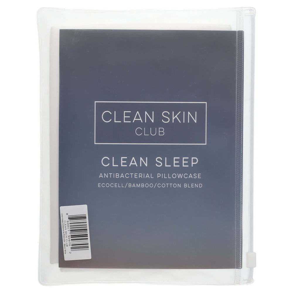 Clean Skin Club, Clean Sleep, наволочка с ионами серебра, белый, 1 шт.
