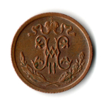 1/2 копейки 1912 год. СПБ Николай II XF+