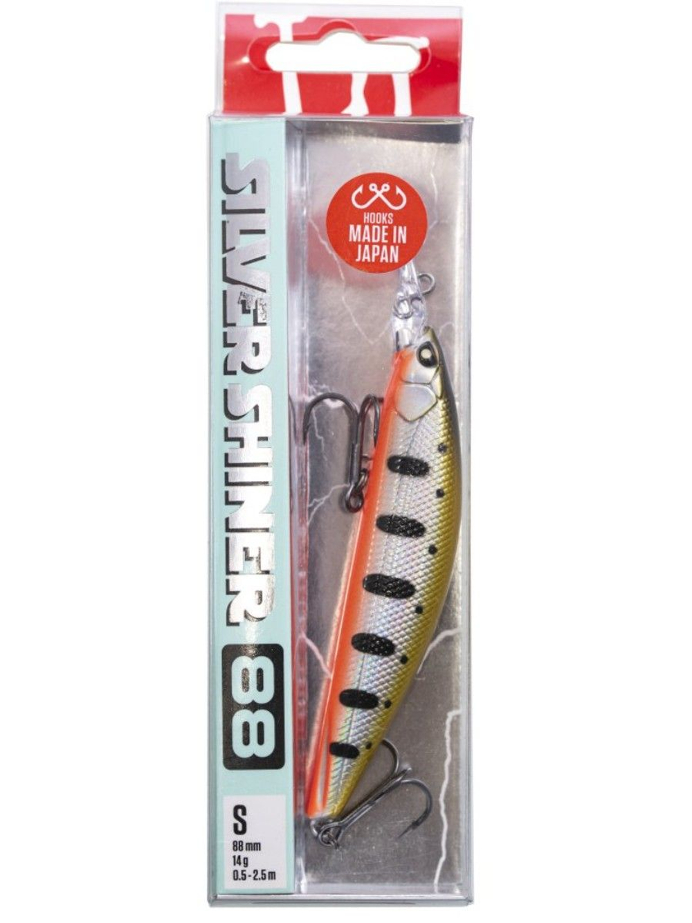 Воблер для рыбалки Lucky John Pro Series Silver Shiner S 8.8 см, тонущий, 107