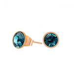 Серьги-пусеты Fiore Luna Indicolite SWE298 IN RG