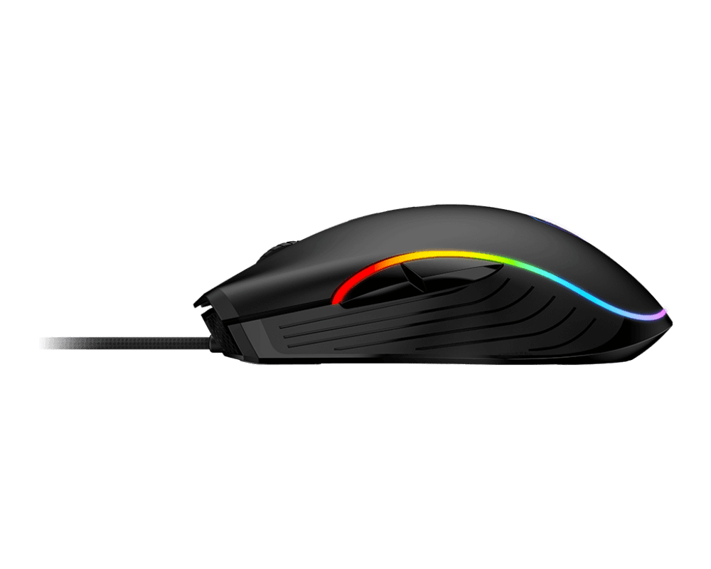Мышь MSI FORGE GM300 USB2.0/RGB/7 кн./Вес 118г./Кабель 1.5м./Черный
