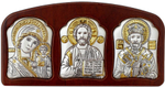 Спаситель, Казанская БМ, Николай Чудотворец, триптих, 55х105