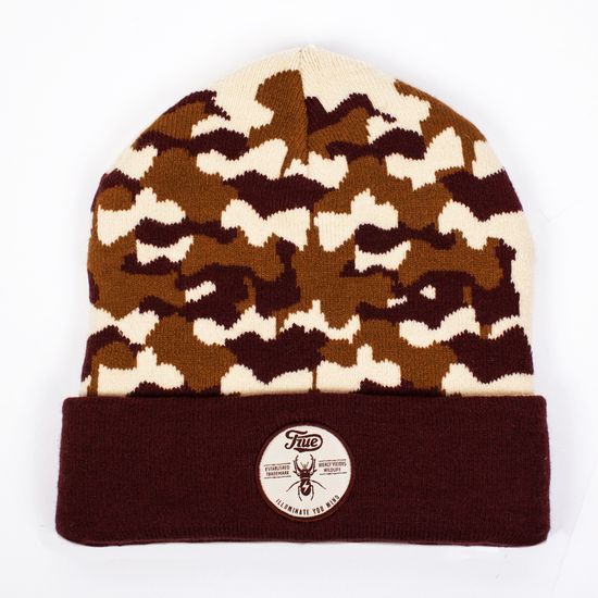 Шапка TRUESPIN Bug Classic Beanie Brown / beige