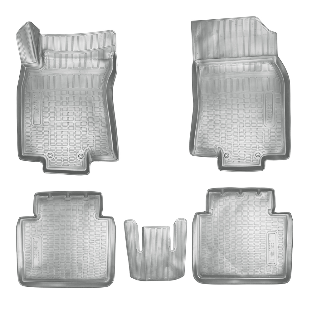 Ковры в салон Norplast/Unidec для Nissan X-Trail в кузове T32 (2015-), Серый, арт.NPA11-C61-812-G