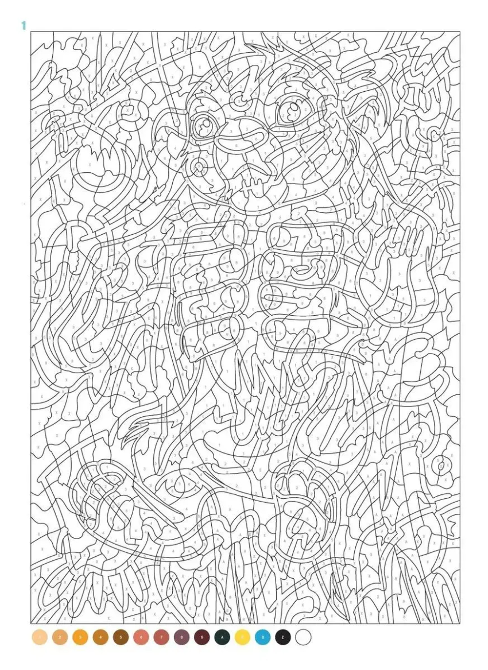 Раскраска по номерам Coloriages mystres Disney - официальное польское издание. Дети. Загадочные рисунки.