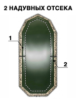 Apache (Апаче) 280, камуфляж пиксель зеленый(лодка ПВХ)