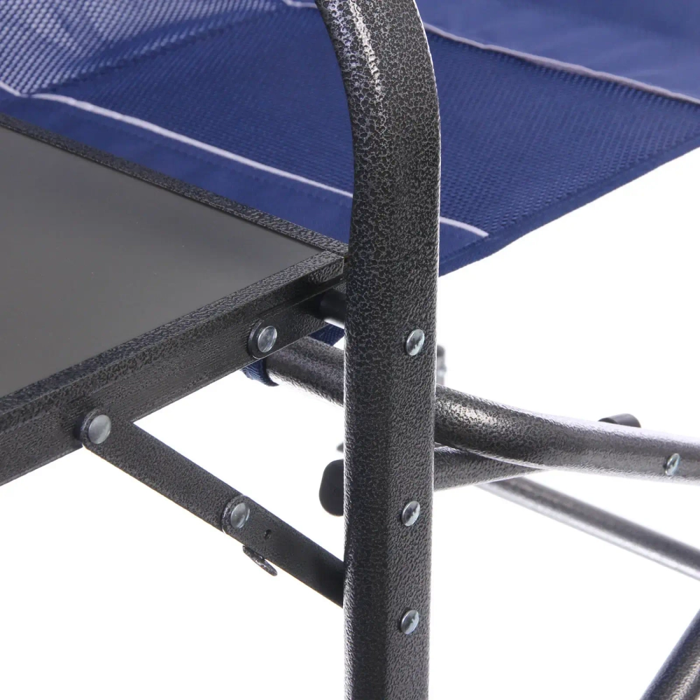 Кресло складное с подлокотниками до 100 кг SJ-0053, 52*62*92 см, цвет: синий, ТуристМастер