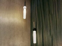 Подвесной светильник Delie золотой металл - черный мрамор