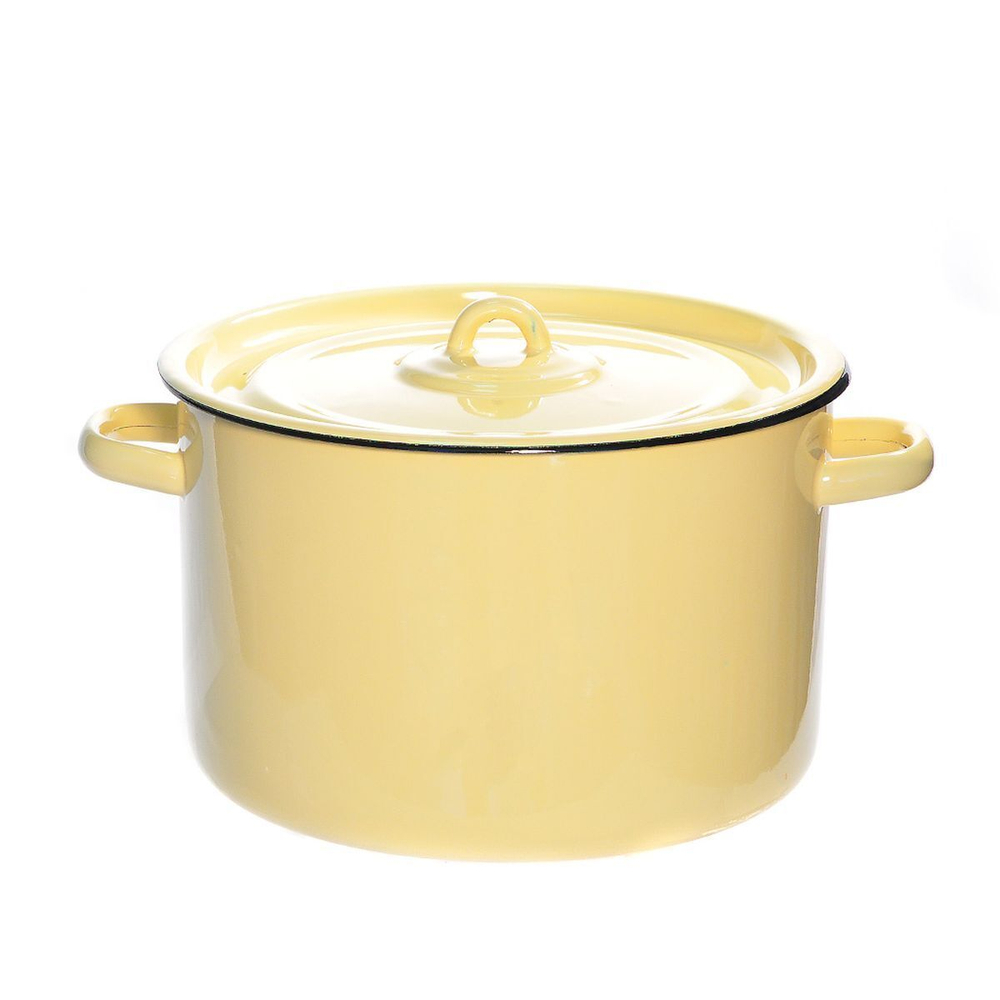 Кастрюля сталь, эмал, 7 л, с крыш, СтальЭмаль, 2с18, в асс, индукц