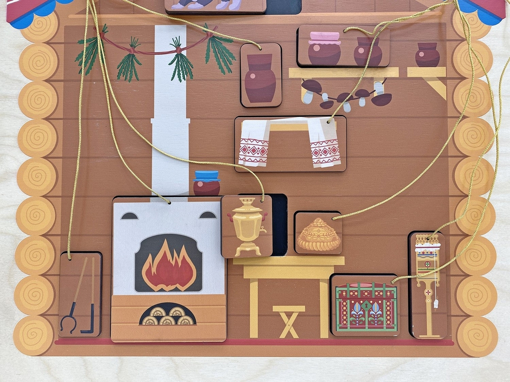 Дидактическая настенная панель Русский народный быт