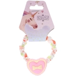 Резинки для волос детская 1шт «РОЗОВЫЕ ОБЛАКА», сердце, цвет как на фото, d-6,5см (подвес Единорожек)