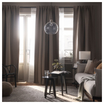 Комплект штор IKEA VILBORG (ВИЛБОРГ), Коричневый, 145х250 см, 2 шт