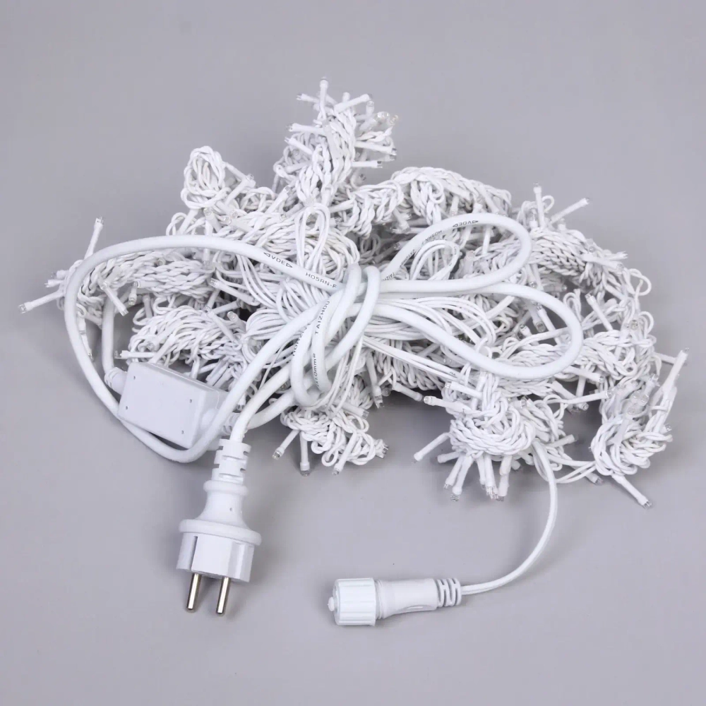 Гирлянда для улицы ЗАНАВЕС «Мерцание» ш3м* в2,5 м 480 ламп LED, белый.пров, 1 реж, IP-65, Теплый белый (возможность соединения)