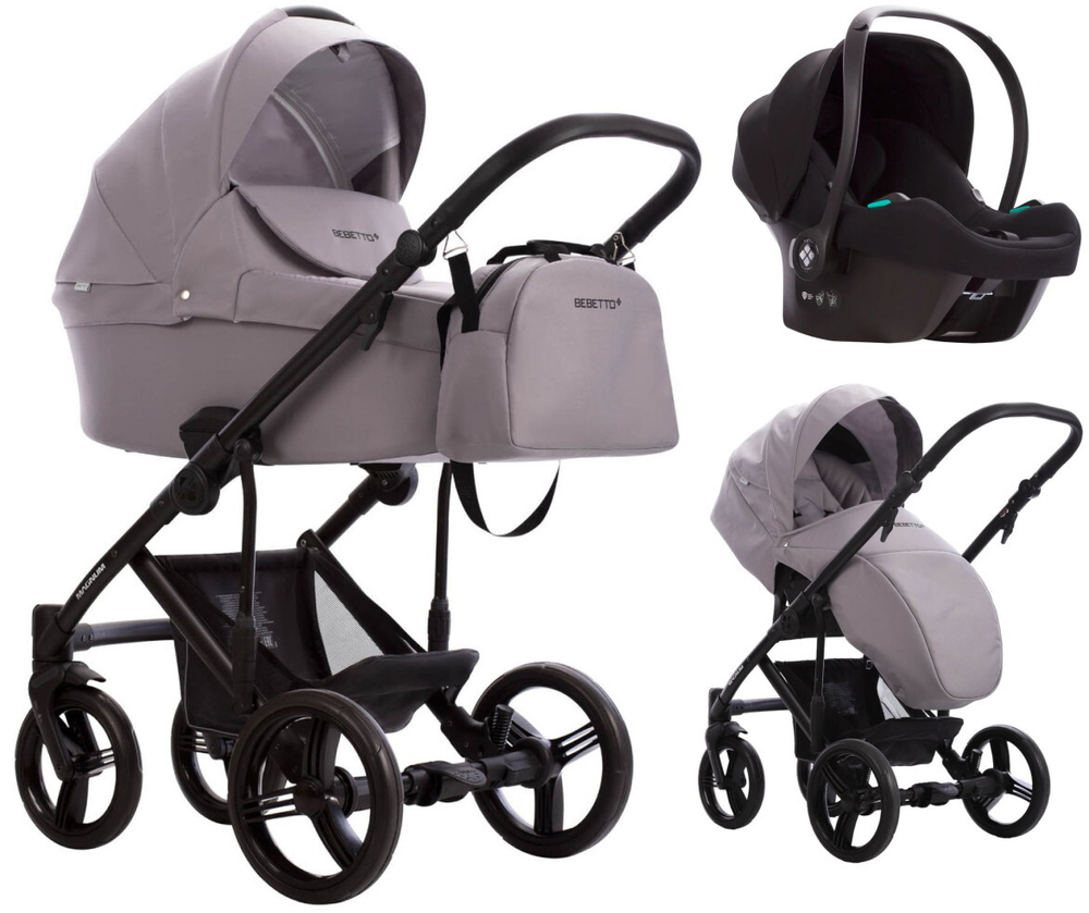 Детская коляска Bebetto Magnum Light 3 в 1 с автокреслом Avionaut Cosmo 02 св.серый