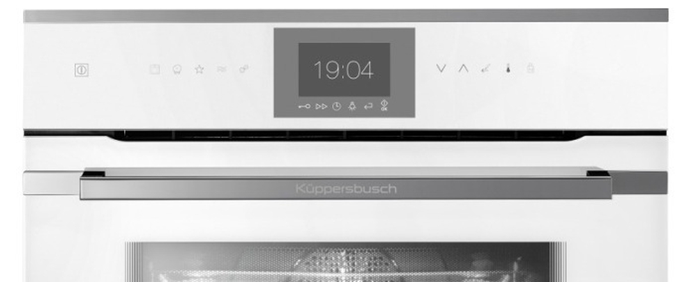 Компактный духовой шкаф с микроволнами Kuppersbusch CBM 6550.0 W3 Silver Chrome