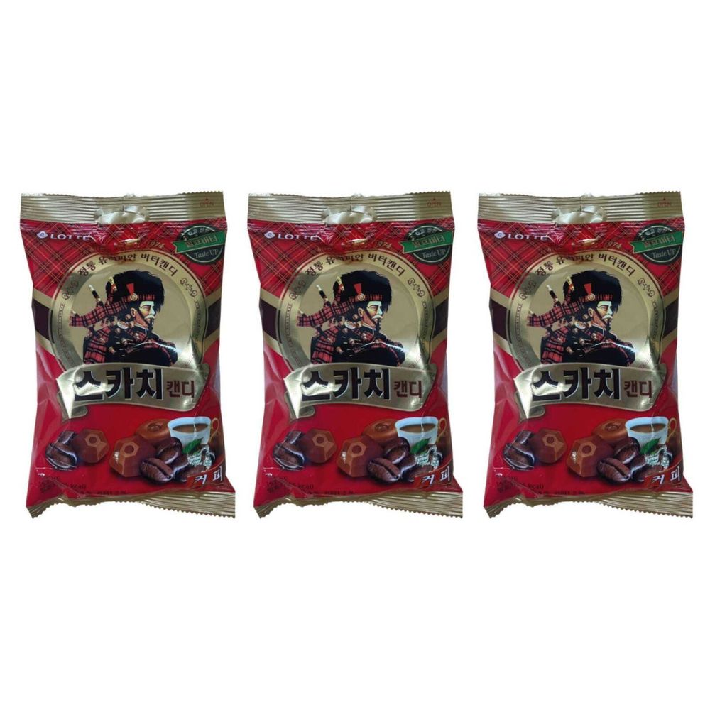Карамель Lotte Скотч Кофе 157 г, 3 шт