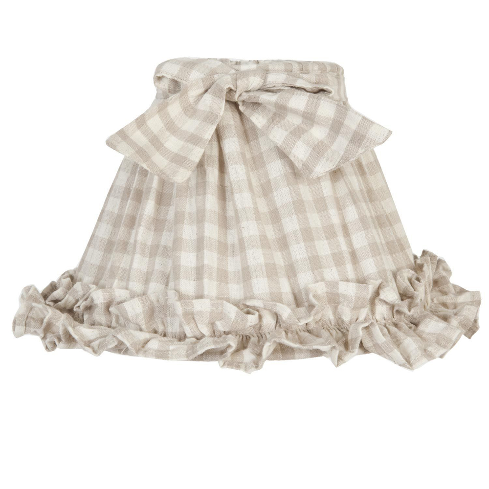 Абажур "Бежевая клетка" Ø 23x15см / E27