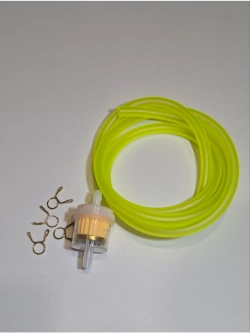 +t Шланг топливный маслобензостойкий с фильтром и хомутами