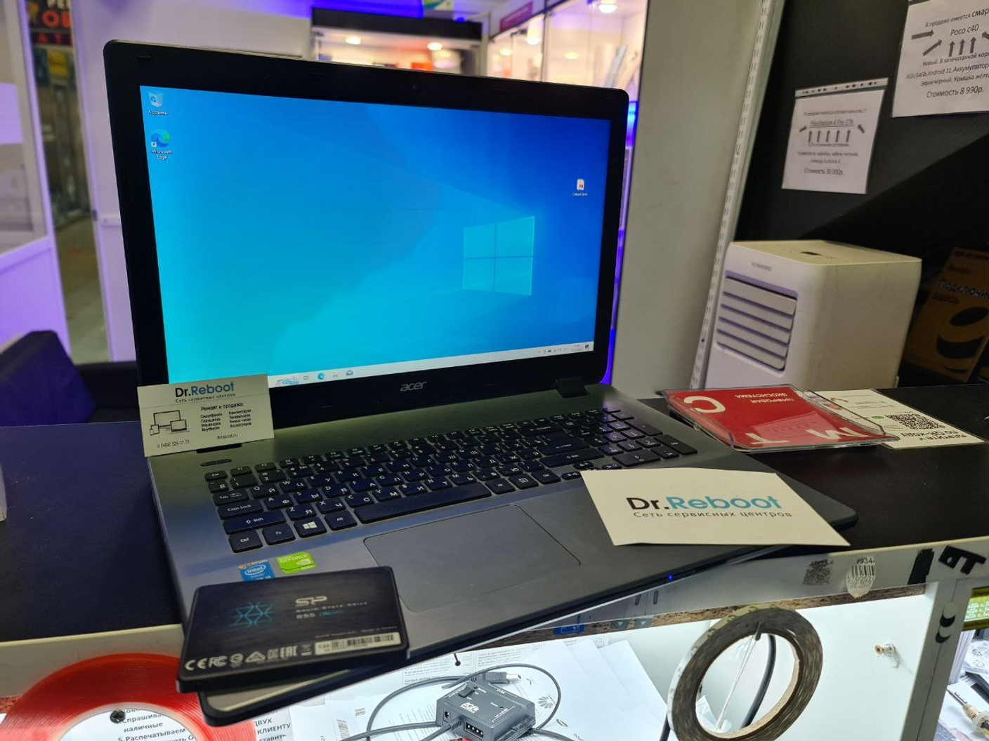 Ноутбук Acer E5-771G-55VP: Замена неисправного SSD и установка Windows 10