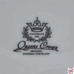 Фруктовница ладья 22 см на ножке Охота красная