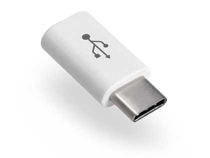 Адаптер Micro USB/USB-C Olmio White