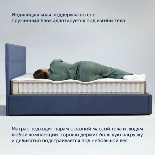 Матрас BuyCharm, 29 см, разносторонний, независимые пружины