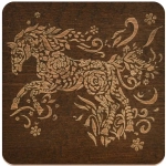 Подставка под горячее «Спирит» 14*14см (гравировка) МТ88-524