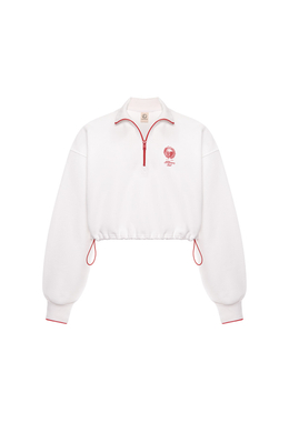 Укороченная толстовка с принтом ATHLEISURE Белый