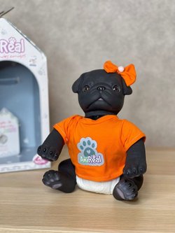 Игрушка мягконабивная 35см AniReal Бульдог (60101)