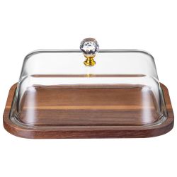 БЛЮДО ДЛЯ СЕРВИРОВКИ С КРЫШКОЙ 21,5*16,5*10 СМ