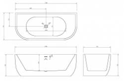Акриловая ванна ABBER AB9316