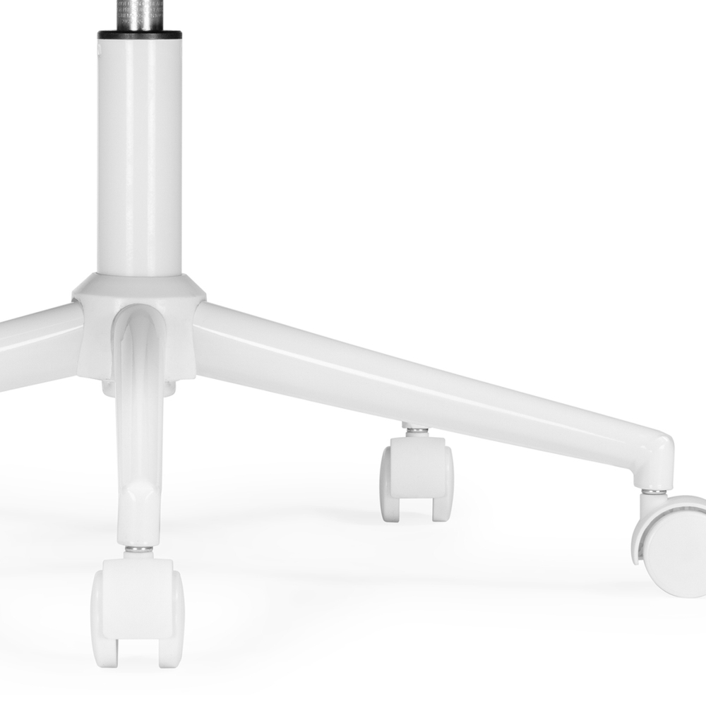 Офисное кресло Woodville Дэни светло-серый, белый, ножки белые