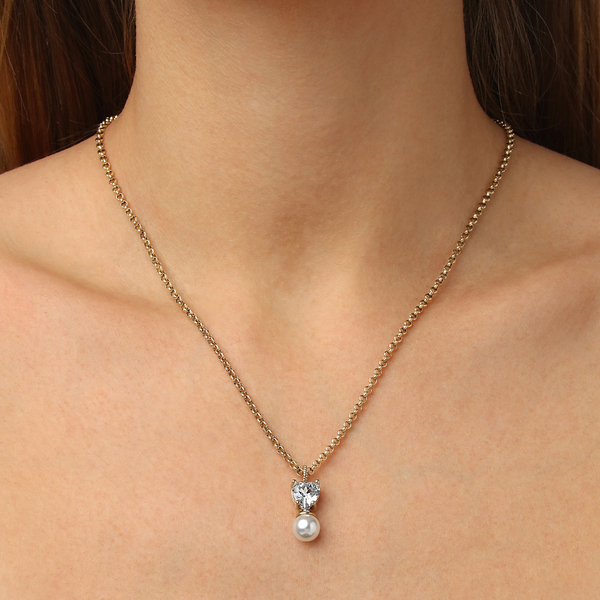 Колье Dyrberg Kern COLUME SG CRYSTAL / WHITE PEARL 480119