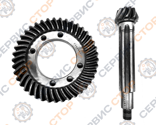 Шестерня коническая заднего моста главная пара (шестерня:Z-41, вал:6 шлицов Z-10 ф=28 мм L-230 мм.)